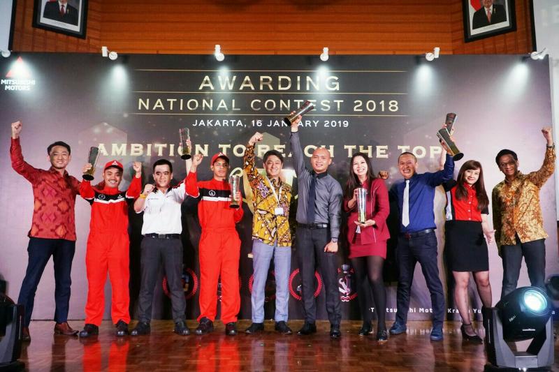 Para pemenang Awarding National Contest 2018 Mitsubishi di Jakarta. (foto : Ist)