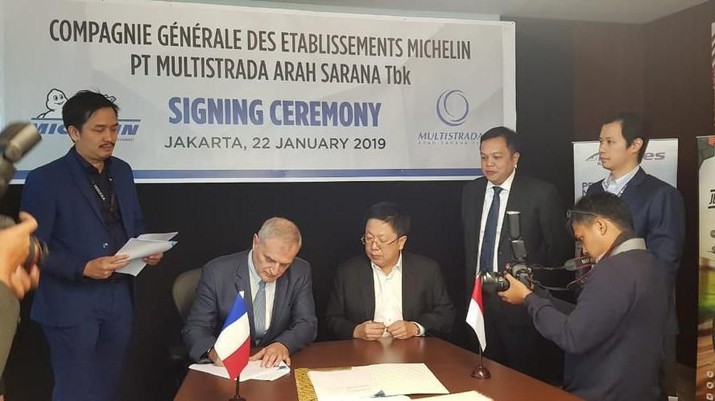 Michelin resmi mengakuisisi 80 persen saham PT Multistrada Arah Sarana Tbk (ist)