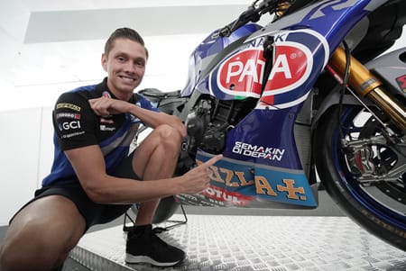 Michael van der Mark, pembalap tim PATA Yamaha WorldSBK, tak sabar memulai musim 2019. (anto) 