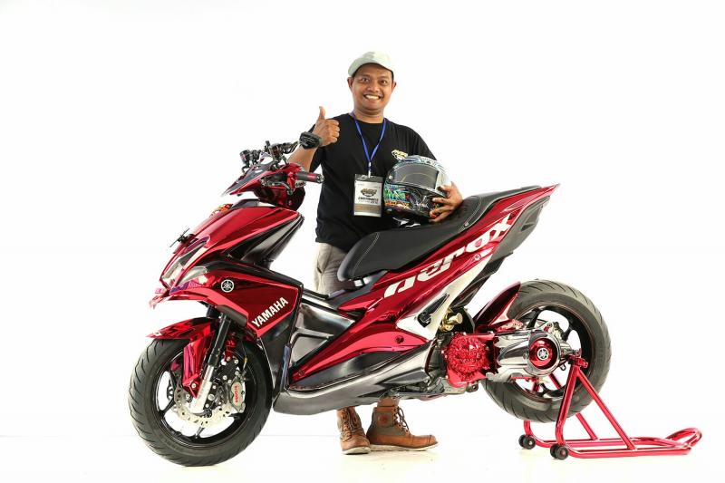 Memukau, Ini Modifikasi MAXI Yamaha Favorit dari Surabaya