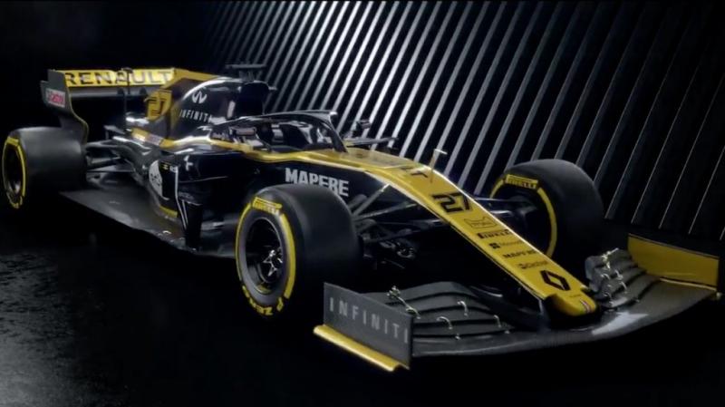 Tampilan baru mobil F1 Renault R.S.19 (ist)