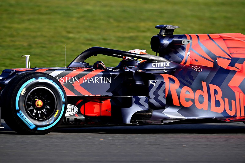 Max Verstappen jalani sesi shakedown bersama mobil anyar Red Bull di Sirkuit Silverstone, Inggris