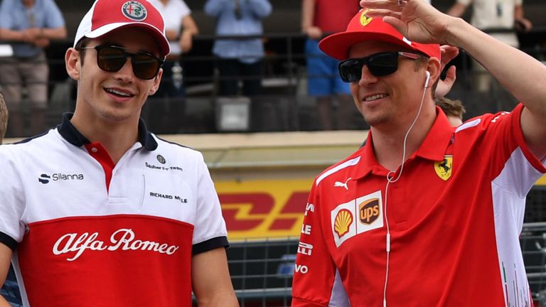 Charles Leclerc bersama Kimi Raikkonen (ist)
