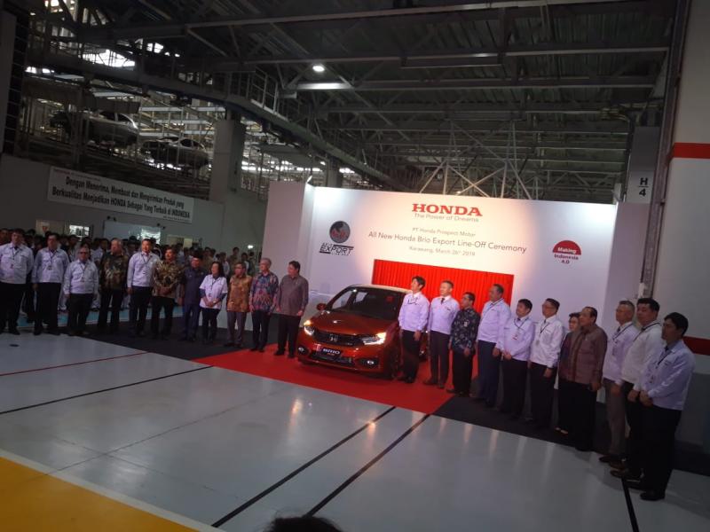 Seremoni ekspor perdana All New Honda Brio untuk pasar Asia Tenggara