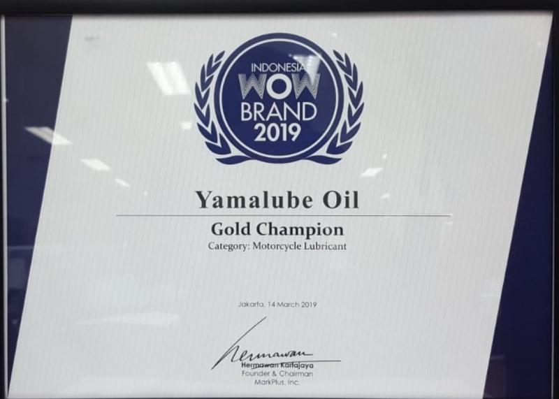 Yamalube Oil raih penghargaan Wow Brand 300.(foto : ist)