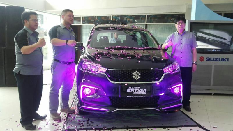 Kini All New Ertiga Suzuki Sport telah hadir di Padang. (foto : ende) 