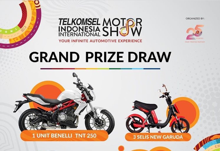Grand Prize-nya berupa satu unit motor sport Benelli TNT 250. 