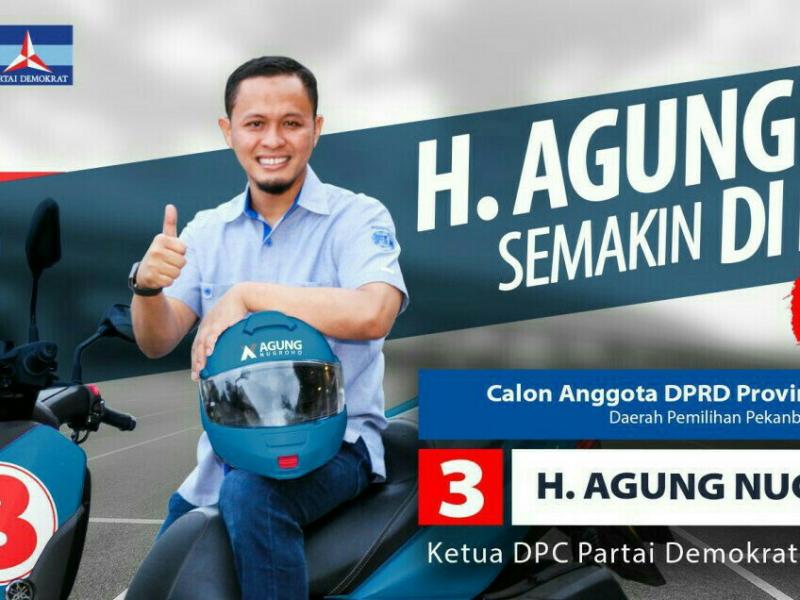 Agung Nugroho, idiom motor balap sukses mengantarnya jadi anggota DPRD Kota Pekanbaru dengan suara tertinggi