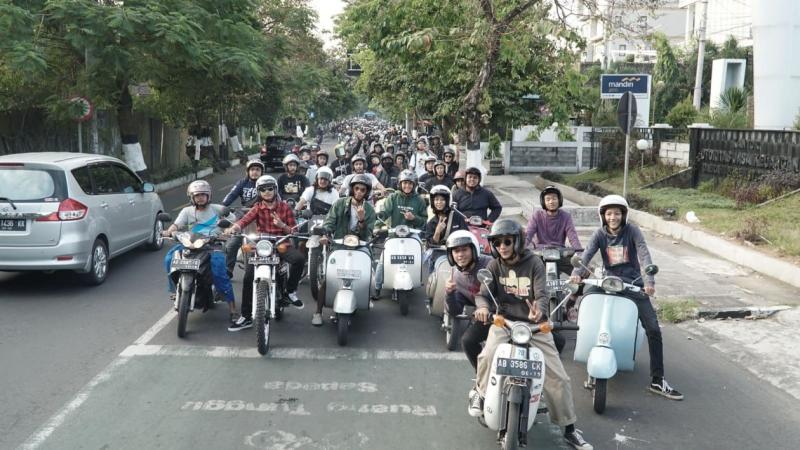 Ribuan pengendara Yogyakarta meriahkan kegiatan sosial Buko Cakil 2019