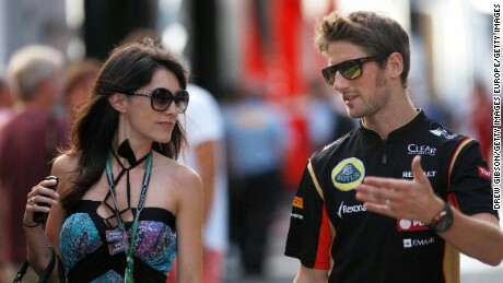 Marion dan Romain Grosjean. (foto: Daily Star)