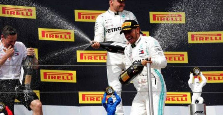 Lewis Hamilton dan Valtteri Bottas, finish 1-2 di GP Perancis, kali keenam musim 2019. (Foto: gpblog)