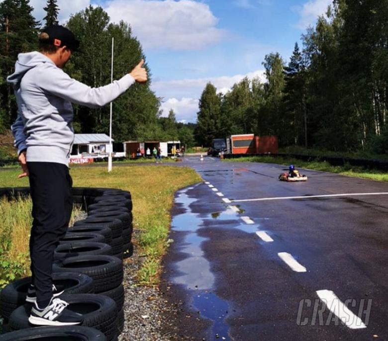 Kimi Raikkonen senang anaknya menyukai motorsport (ist)