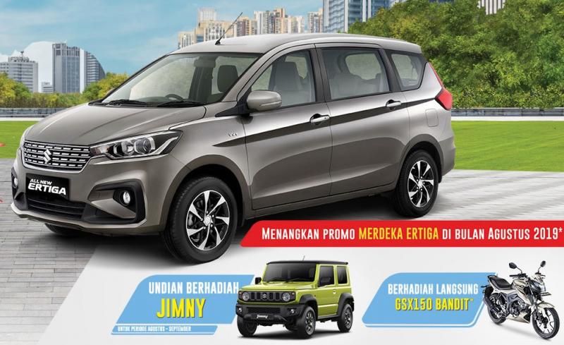 Berlaku untuk setiap pelanggan yang melakukan pembelian All New Ertiga pada periode promo.  Program MERDEKA ini berlaku di seluruh diler resmi Suzuki Indonesia. (dok. Suzuki) 
