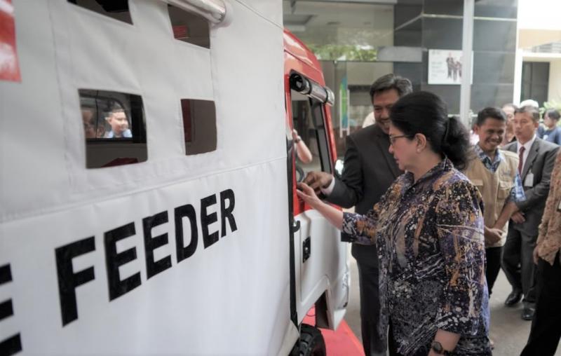AMMDes Ambulance Feeder berhasil mencuri perhatian Menkes Nila Moelok