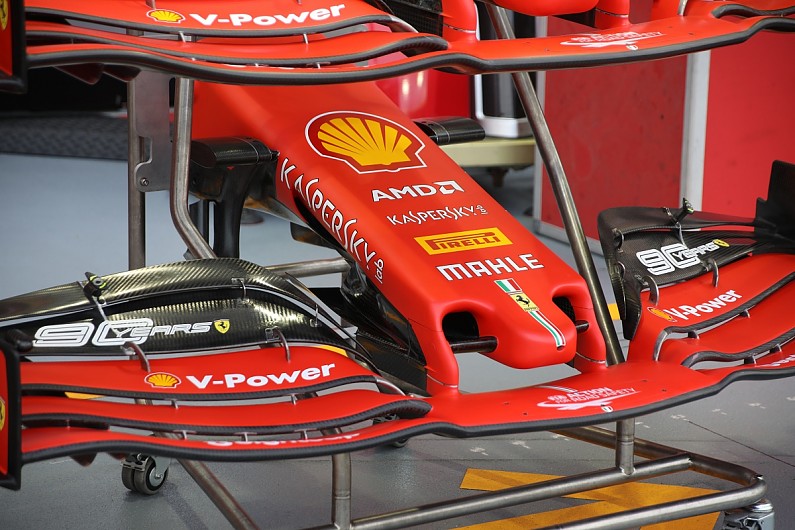 Nose baru Ferrari, bekal khusus ke GP Singapura. (Foto: autosport)