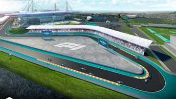 Street circuit di Hard Rock Stadium, keramaian baru F1 di bumi Amerika. (Foto: eveningstandard)