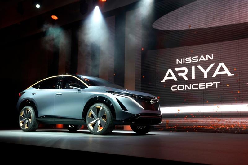 Konsep Ariya mengangkat elemen desain yang pertama kali ditampilkan melalui konsep Nissan IMx di Tokyo Motor Show 2017. (dok. Nissan) 