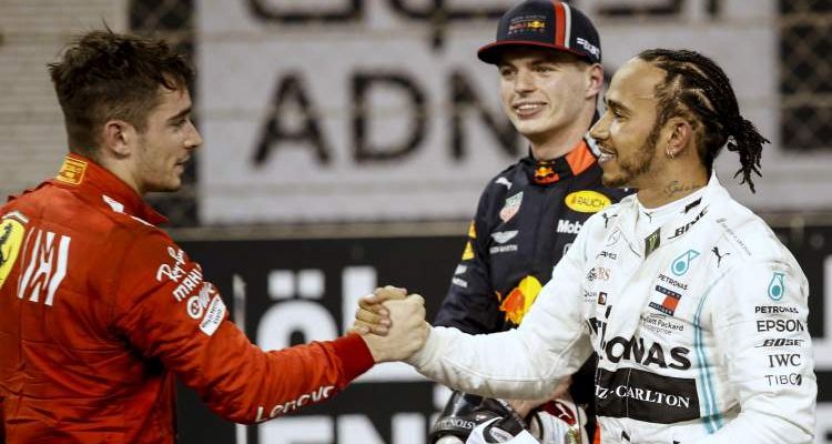 Max Verstappen, Lewis Hamilton, dan Charles Leclerc. Perang segi tiga di musim 2020? (Foto: grandprix247)