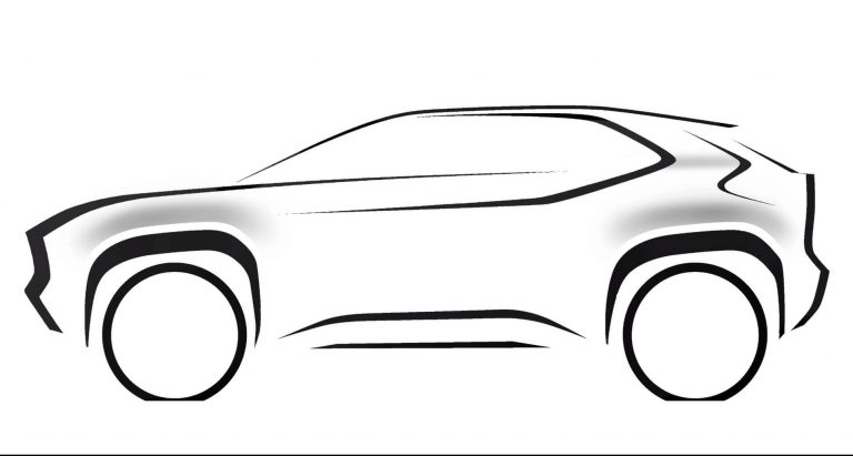 Sketsa SUV Toyota yang berbasis Yaris
