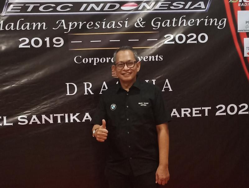 Gerry Nasution langganan juara balap ETCC di malam apresiasi 2019. (Foto : bs)