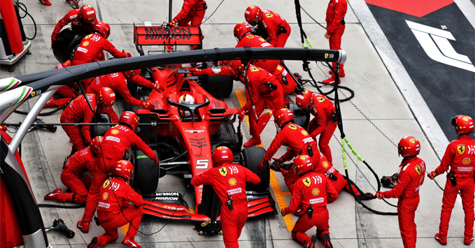 Pit crew Ferrari, akankah leluasa menuju seri pembuka F1 2020 di Australia? (Foto: scuderiaferrari)