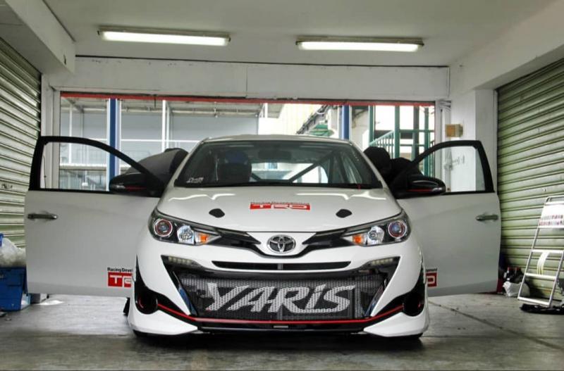 Toyota New Yaris besutan ASCO Motorsport untuk Mirza Utama masih mencari settingan yang tepat