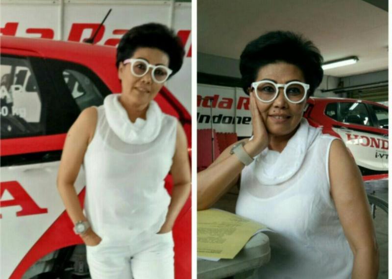 Lola Moenek, Uda Arminsyah ikut balap mobil dari 2008-2013 di sirkuit Sentul International, Bogor. (foto : bs)