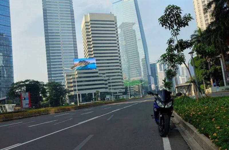 Suasana Kota Jakarta di saat pandemi covid-19 (foto: Nazar Ray)