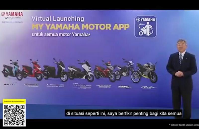 Morimoto, Yamaha ingin menciptakan ikatan yang kuat dengan konsumen dalam bentuk aplikasi online. (captured: anto) 