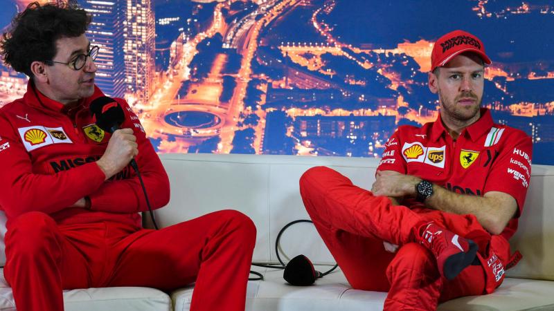 Mattia Binotto dan Sebastian Vettel, masih bersama di Ferrari hingga Desember 2020 (Foto: worldtodaynews)