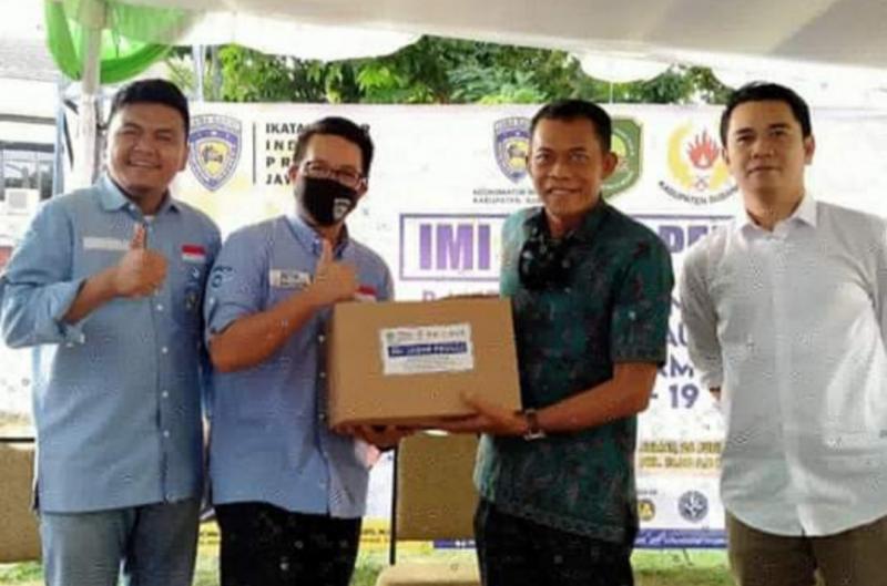 IMI Jabar Peduli tahap 2 di Kabupaten Subang mendapat apresiasi Bupati H. Ruhimat pada Jumat (26/6/2020)