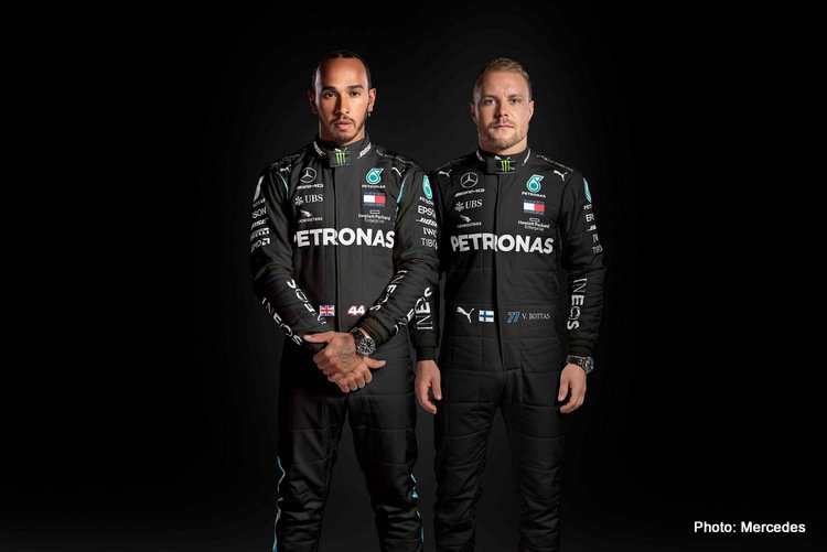 Ini seragam baru Lewis Hamilton dan Valtteri Bottas memasuki serial balap F1 2020 di Austria. (Foto: mercedes)