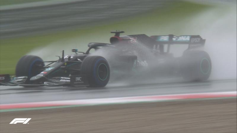 Lewis Hamilton di lintasan basah Red Bull Ring, tak tertahankan. (Foto: formula1)