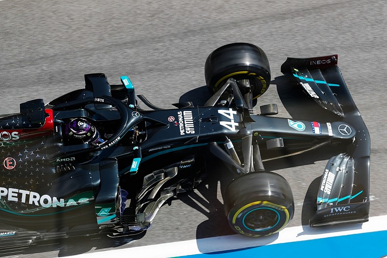 Lewis Hamilton (Mercedes) yang hilang kehormatan di sesi FP2 GP Styrian 2020. (Foto: autosport)