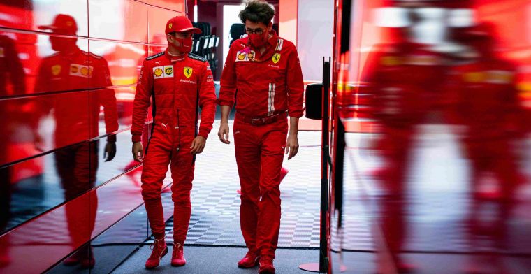 Dua figur kunci Ferrari, Mattia Binotto dan Charles Leclerc, pulang dari Austria dwngan kepala tunduk. ((Foto: ist)