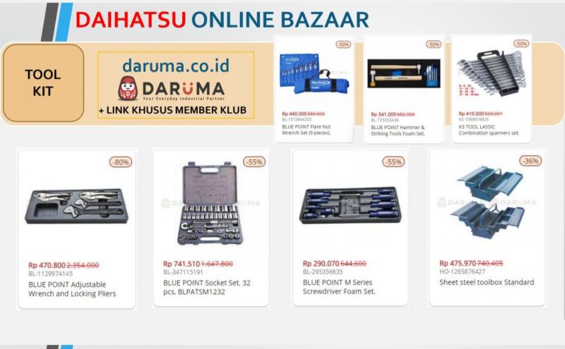Daihatsu Adakan Online Bazaar Untuk Komunitas, Diskon Hingga 80 Persen