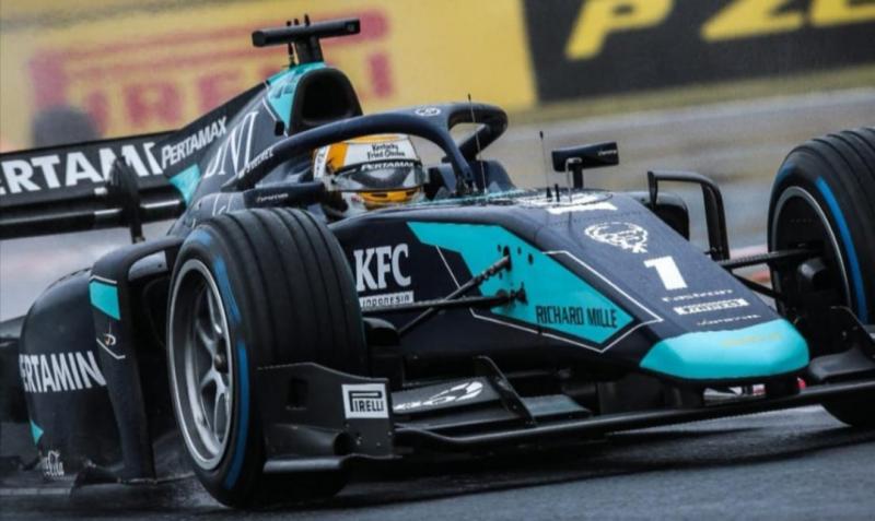 Sean Gelael terkendala problem elektronik Feature Race F2 Hungaria 2020