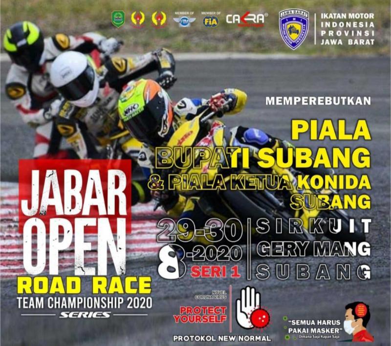 Jabar Open Road Race Team Championship Seri 1 di sirkuit Gery Mang Subang, Jawa Barat