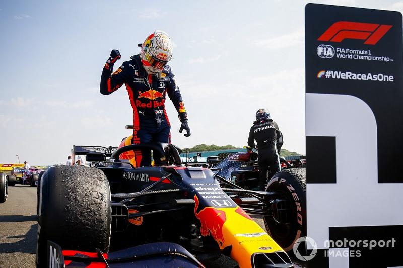 P1 di Silverstone membuat Max Verstappen salip Valtteri Bottas di klasemen sementara F1 2020. (Foto: motorsport)