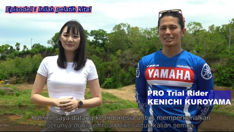 Untuk semua penggemar motor off-road di Indonesia, perkenalkan saya rider pro trial, Kenichi Kuroyama.