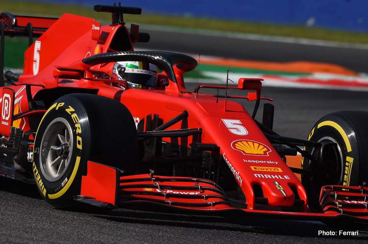 Sebastian Vettel (Jerman), penampilan terakhir di Sirkuit Monza, di kandang Ferrari. (Foto: ferrari)