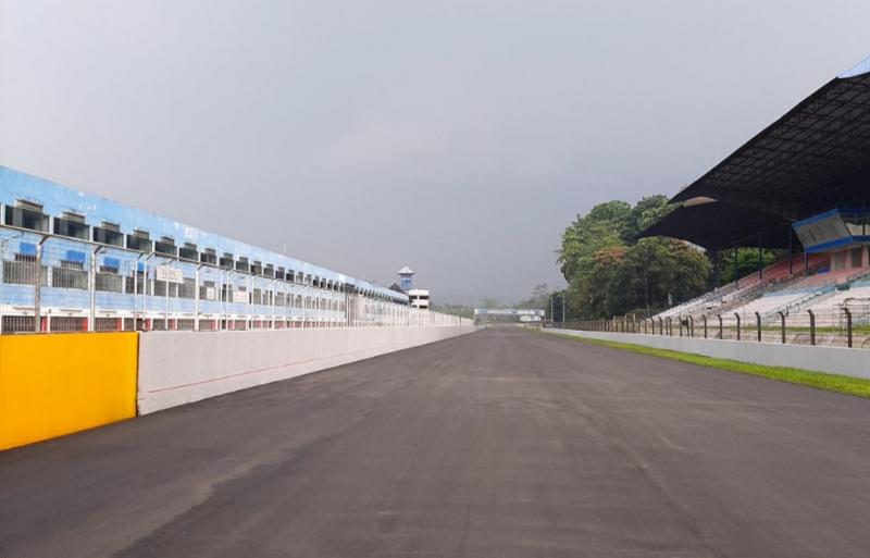 Pengaspalan ulang Sentul International Circuit diharapkan Fino Saksono sekalian perbarui kerb dan clipping point