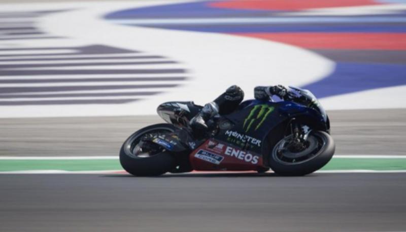 Rider tim Yamaha, Maverick Vinales kembali cetak pole position di sirkuit Misano, Italia, hari ini