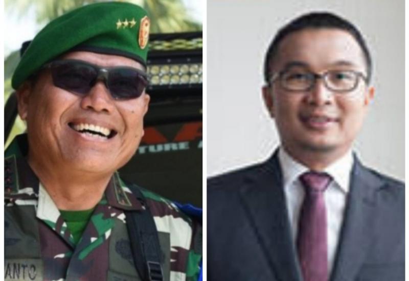 Letjen TNI AM Putranto (kiri) dan Sadikin Aksa, dua kandidat Ketum IMI Pusat periode 2020-2024