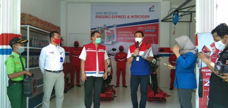 Peresmian Bengkel Enduro Express di Magetan, Jawa Timur. (foto : pertamina)