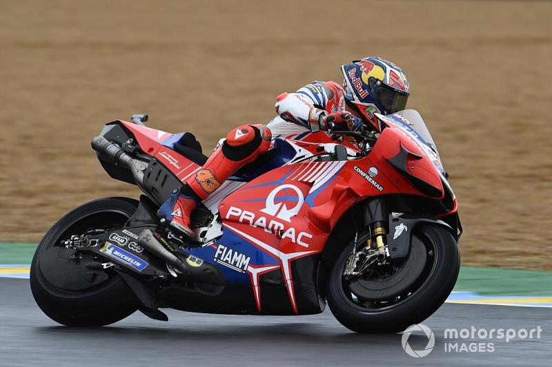 Jack Miller (Pramac Ducati) masih the best di lintasan basah. (Foto: motorsport)