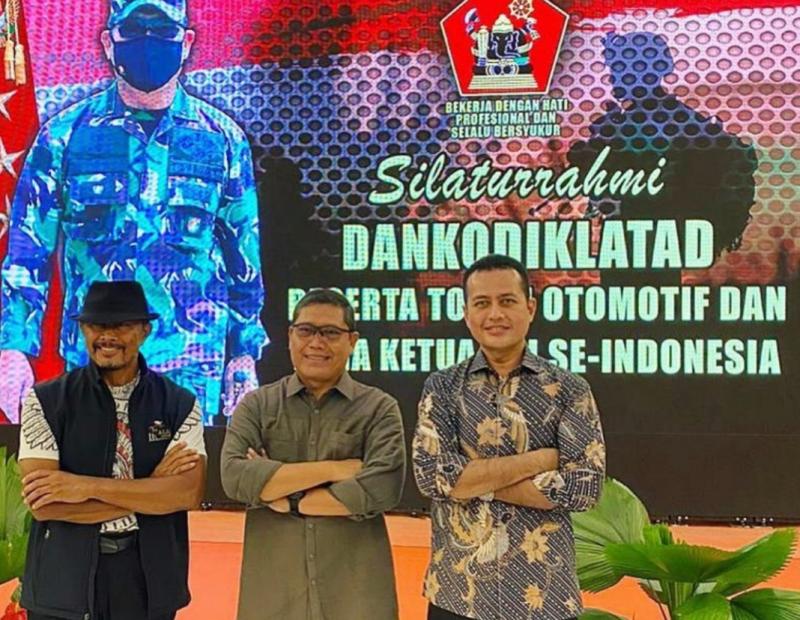 Dari kiri Nanan Soekarna, AM Putranto dan Ijeck pada silaturahmi dengan para Ketum IMI Provinsi se-Indonesia dan tokoh otomotif di Bogor