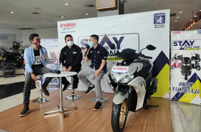 Yamaha area Jabodetabek turut menggelar Virtual Launching All New Aerox 155 Connected secara live di Instagram Official @yamahajabodetabek.id.
