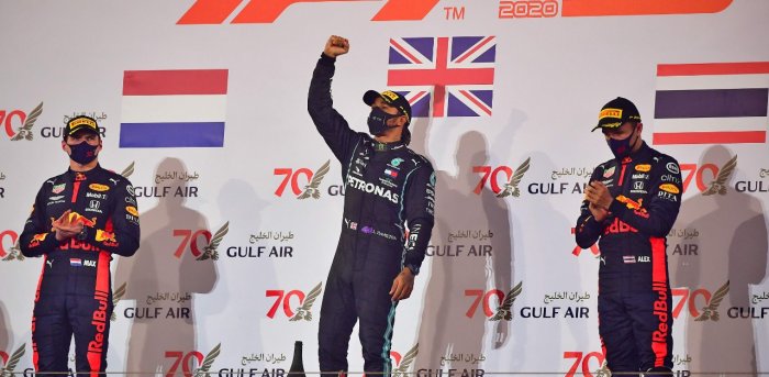 Double podium Red Bull di Bahrain, positif buat Max Verstappen dan Alex Albon. (Foto: f1experiences)