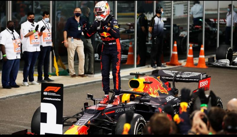 Max Verstappen menutup musim balap F1 2020 dengan P1 di GP Abu Dhabi, Uni Emirat Arab, Minggu (13/12/2020)